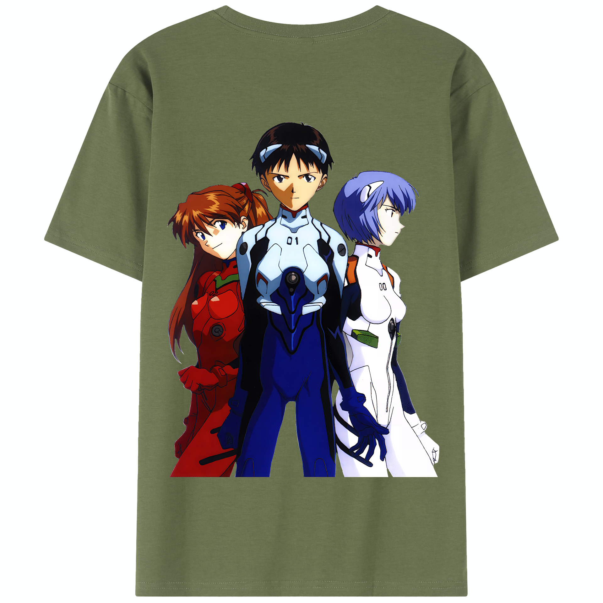（画像用） EVA 新世紀エヴァンゲリオン 綿100％半袖Tシャツ（背面プリント）